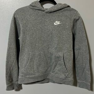 Boys Grey Nike Hoodie